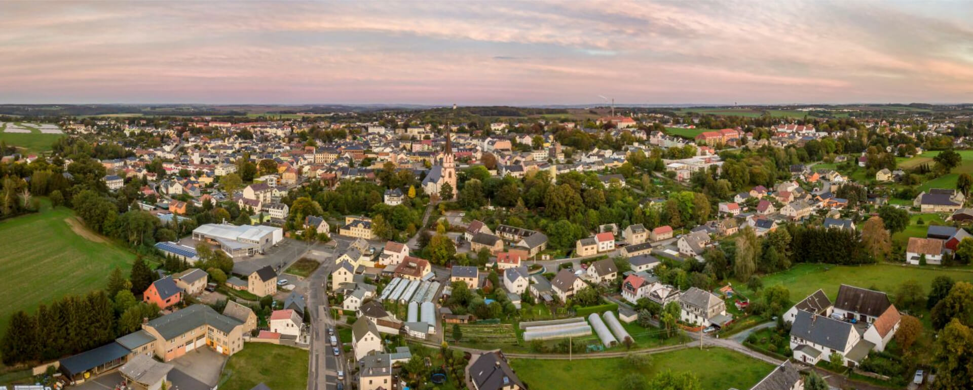 Burgstädt Sachsen von oben